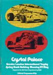 Programme cover of Crystal Palace Circuit, 29/05/1972