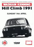 Programme cover of Cricket St. Thomas Hill Climb, 14/04/1991