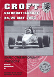 Programme cover of Croft Circuit, 25/05/2003