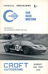 Programme cover of Croft Circuit, 10/05/1970