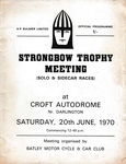 Programme cover of Croft Circuit, 20/06/1970