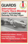 Programme cover of Croft Circuit, 11/07/1970