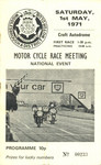 Programme cover of Croft Circuit, 01/05/1971