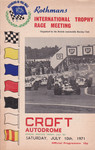Programme cover of Croft Circuit, 10/07/1971