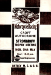 Programme cover of Croft Circuit, 29/05/1972