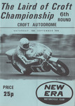 Programme cover of Croft Circuit, 16/09/1978