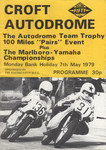 Programme cover of Croft Circuit, 07/05/1979
