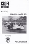 Programme cover of Croft Circuit, 10/06/1979