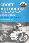 Programme cover of Croft Circuit, 21/07/1979