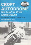 Programme cover of Croft Circuit, 20/10/1979