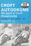 Programme cover of Croft Circuit, 29/03/1980