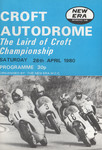 Programme cover of Croft Circuit, 26/04/1980