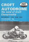 Programme cover of Croft Circuit, 14/06/1980