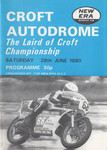 Programme cover of Croft Circuit, 28/06/1980
