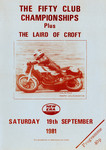 Programme cover of Croft Circuit, 19/09/1981