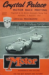Programme cover of Crystal Palace Circuit, 05/08/1957