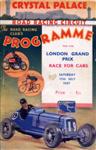 Programme cover of Crystal Palace Circuit, 17/07/1937