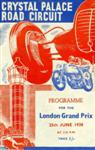 Programme cover of Crystal Palace Circuit, 25/06/1938