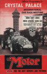Programme cover of Crystal Palace Circuit, 25/05/1953