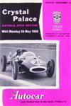 Programme cover of Crystal Palace Circuit, 26/05/1958