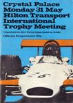 Programme cover of Crystal Palace Circuit, 31/05/1971
