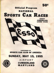 Programme cover of Cumberland Airport, 15/05/1955