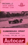 Programme cover of Curborough Sprint Course, 17/07/1966