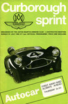 Programme cover of Curborough Sprint Course, 21/07/1968
