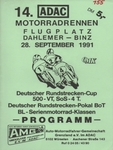 Programme cover of Dahlemer-Binz, 28/09/1991