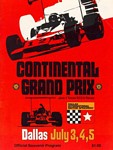Programme cover of Dallas International Motor Speedway, 05/07/1970