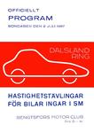 Programme cover of Dalsland Ring, 02/07/1967