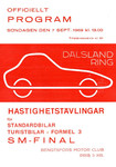 Programme cover of Dalsland Ring, 07/09/1969