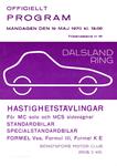 Programme cover of Dalsland Ring, 18/05/1970