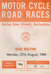 Programme cover of Darley Moor Circuit, 27/08/1984
