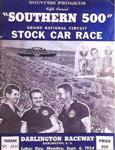 Programme cover of Darlington Raceway, 06/09/1954