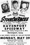 Poster of Davenport Speedway, 29/05/1972