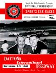 Programme cover of Daytona International Speedway, 03/09/1961