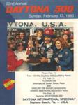 Programme cover of Daytona International Speedway, 17/02/1980