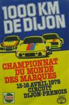 Programme cover of Dijon-Prenois, 16/04/1978