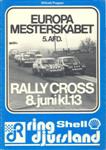 Programme cover of Ring Djursland, 08/06/1980