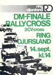 Programme cover of Ring Djursland, 14/09/1980