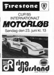 Programme cover of Ring Djursland, 23/06/1985