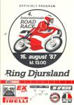 Programme cover of Ring Djursland, 16/08/1987