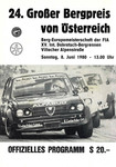 Programme cover of Dobratsch Hill Climb, 08/06/1980