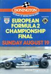 Programme cover of Donington Park Circuit, 19/08/1979
