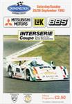 Programme cover of Donington Park Circuit, 26/09/1993