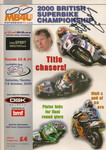 Programme cover of Donington Park Circuit, 08/10/2000