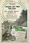 Programme cover of Donington Park Circuit, 06/08/1934