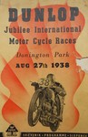 Programme cover of Donington Park Circuit, 27/08/1938