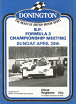 Programme cover of Donington Park Circuit, 30/04/1978